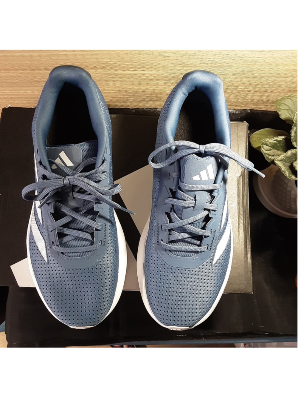 Adidas Duramo SL W Running Shoes Blue/White Women's Size 9.5 IF7876 w/ Box